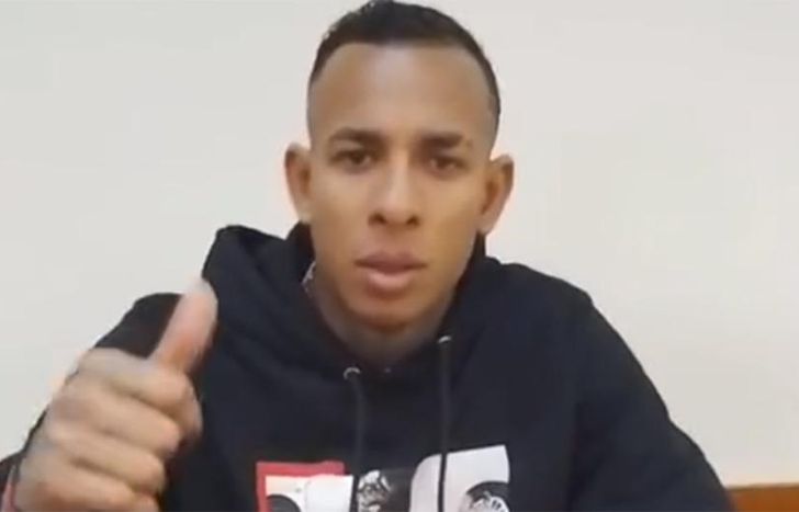 Sebastián Villa grabó un video desde el juzgado.