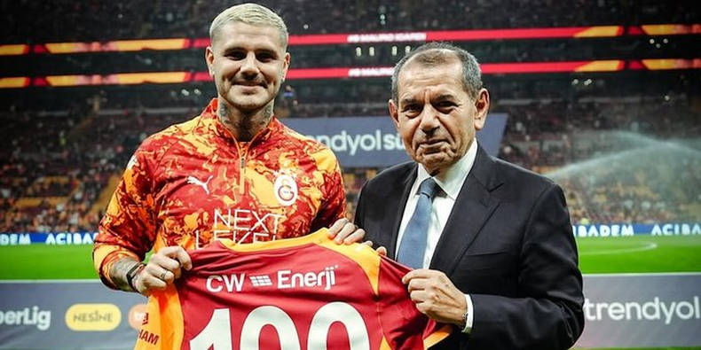 Mauro Icardi cumplió 100 partidos en el Galatasaray con la China Suárez en la platea.