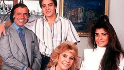 Menem y su familia.