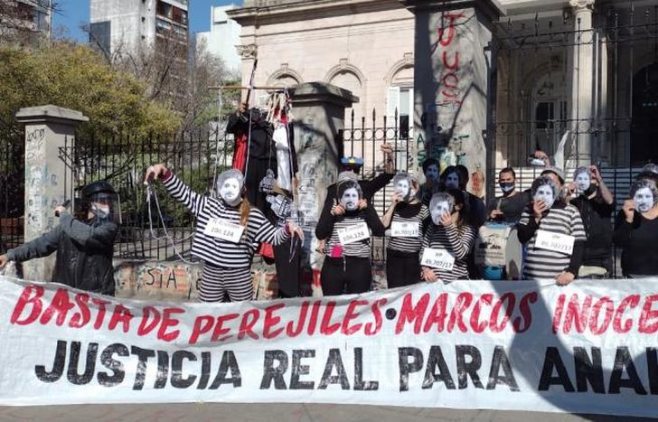 Se manifestaron frente al Tribunal de Casación Penal.