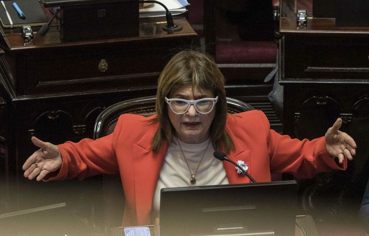 La senadora Patricia Bullrich, al frente de las negociaciones por cambios en la reforma laboral que impulsa el Gobierno.