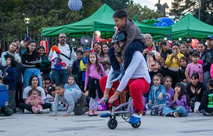 Hubo shows al aire libre todos los días.