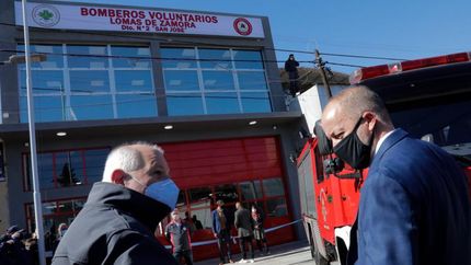 Martín encabezó el acto de inauguración.