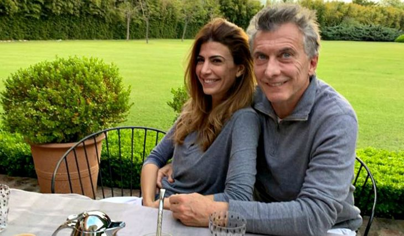 Alejandra Awada y Mauricio Macri, separados. 