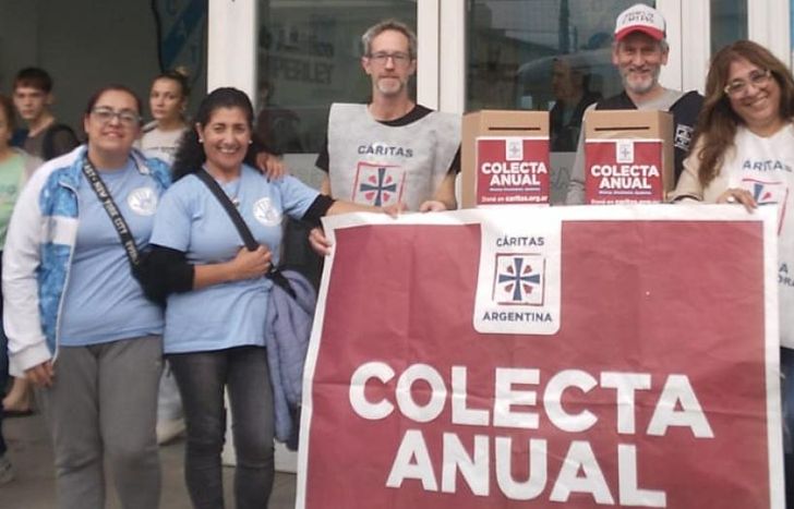 Una labor solidaria que fomentó la unión del Club Temperley con Cáritas Lomas.