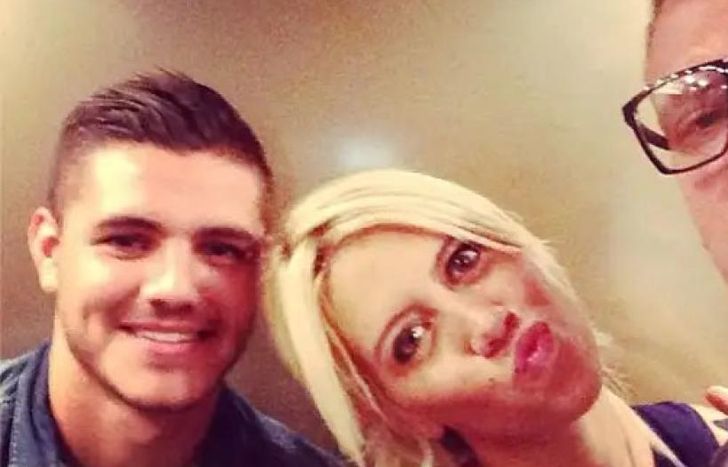 Mauro Icardi, Wanda Nara y Maxi López, en otros tiempos.