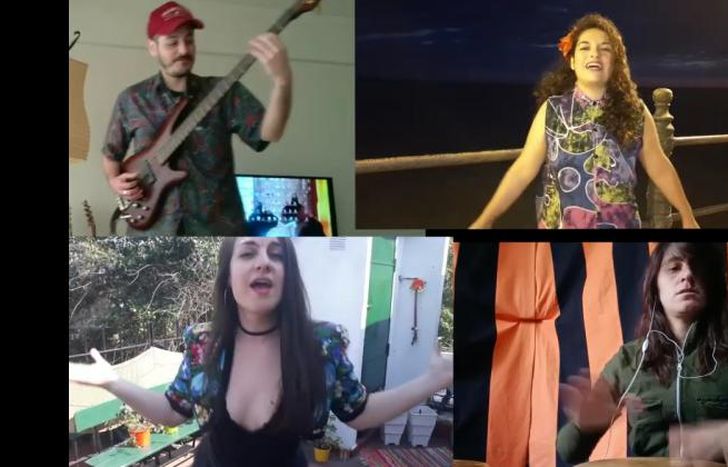 Grabado con distancia social.