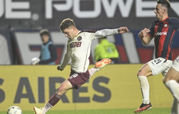 Su debut frente a San Lorenzo.