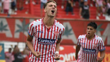 Manuel Brondo celebró su primer gol con la camiseta de Los Andes. Manuel Brondo celebró su primer gol con la camiseta de Los Andes.