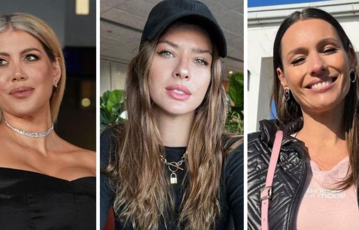 Wanda, la China y Pampita.