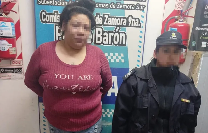 La mujer está detenida por el crimen del domingo pasado en Parque Barón.