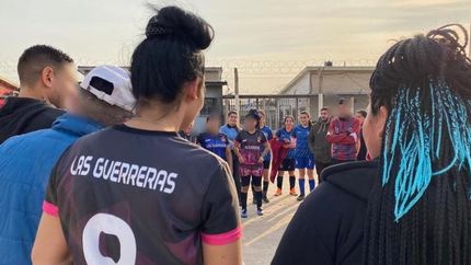 Las Guerreras de la Unidad 40 pudieron compartir una jornada de fútbol.