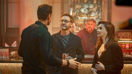 Benjamín Vicuña y Celeste Cid, en escena.