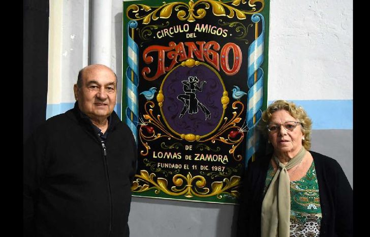 la exprofesora olga palacios y el tesorero Norberto Giambuzzi.