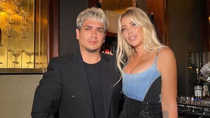 Kennys Palacios y Wanda Nara.&nbsp;