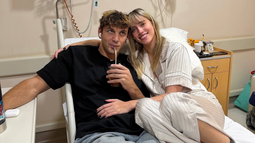 Bautista Mascia y Denisse González, juntos a la par.&nbsp;