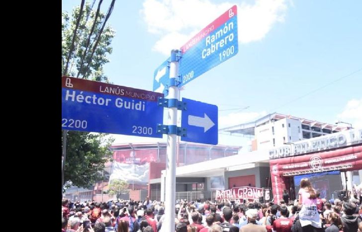 La esquina Cabrero y Guidi, la nueva dirección de la cancha de Lanús.