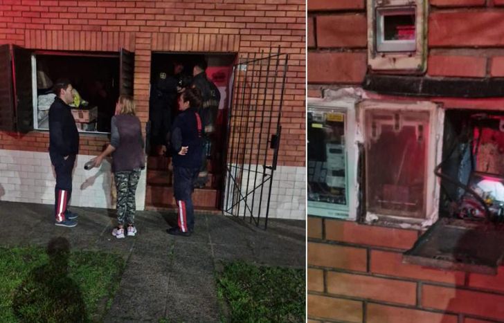 La propietaria del lugar recibió a las autoridades.