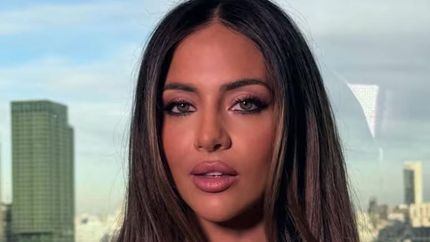 Carolina Calvagni, de viaje en Japón.