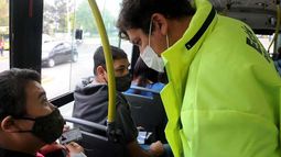 El uso del transporte tuvo una baja del 50%.