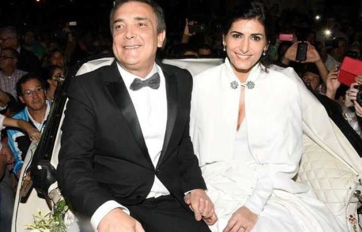 Nito Artaza y Cecilia MIlone, en su boda.