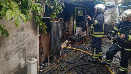 Los Bomberos de Lomas intervinieron en el lugar.