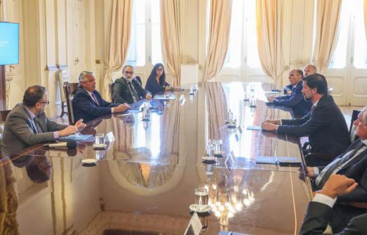 Reunión en Casa Rosada.