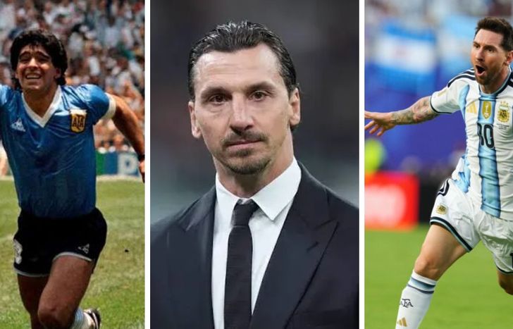 Zlatan Ibrahimovic, gran admirador de Diego Maradona y Lionel Messi.