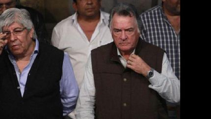 acuna se bajo de la marcha de camioneros y moyano queda cada vez mas solo