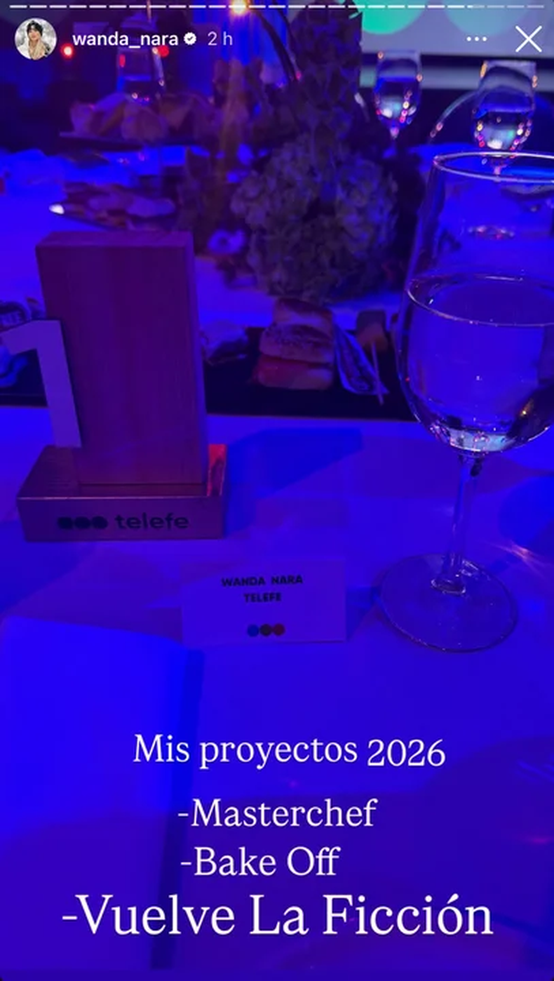 El posteo de Wanda Nara. 