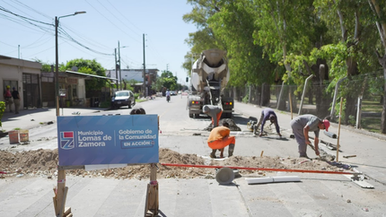 Continúa el programa de repavimentación en Lomas de Zamora.