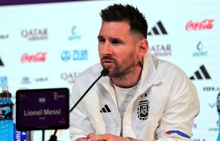 Lionel Messi brindó una conferencia de prensa en la previa al debut contra Arabia Saudita.