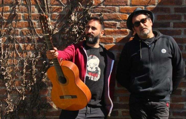 Leandro Tornello y Gustavo Albanece,  creadores de la obra.