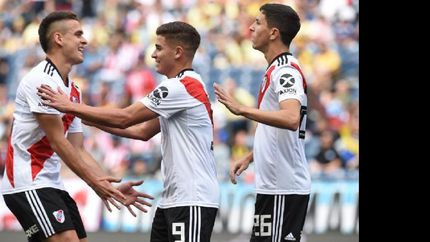 en estados unidos, river le gano bien a america