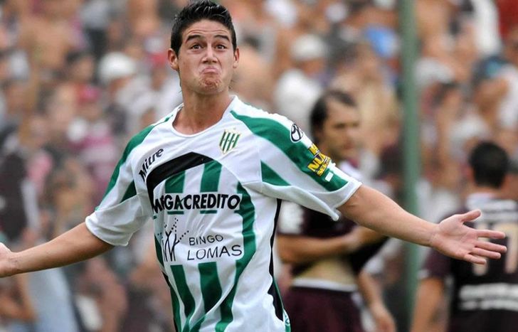 James Rodríguez, en sus tiempos en Banfield.