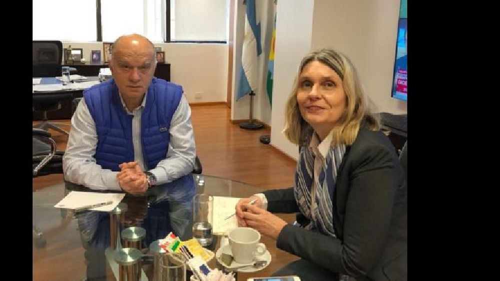 El intendente, Néstor Grindetti y la legisladora Cornelia Schmidt Liermann.