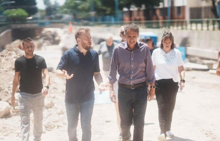 Federico Otermín y Gabriel Katopodis, en Lomas.