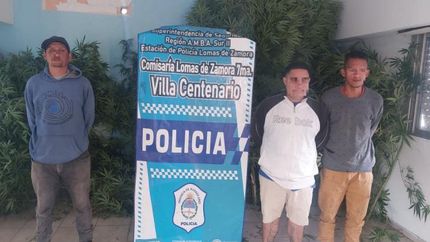 Los detenidos.