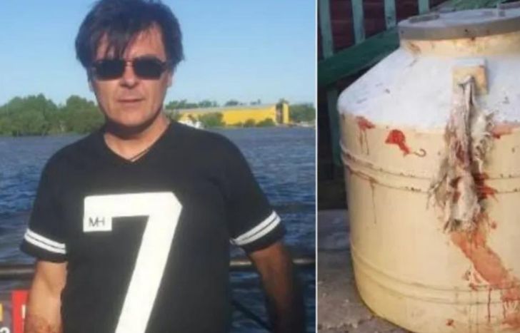 La víctima y el macabro lugar donde fue ocultado su cuerpo.