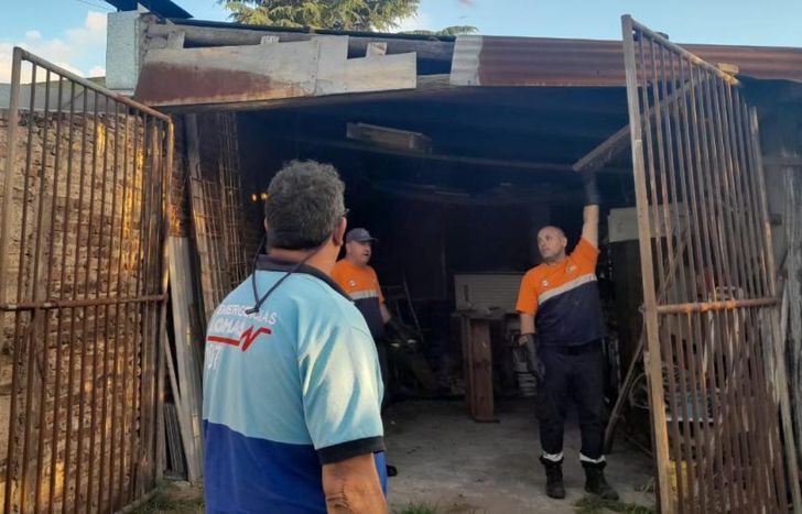 Operativo en la casa del adolescente, el día de su fallecimiento.