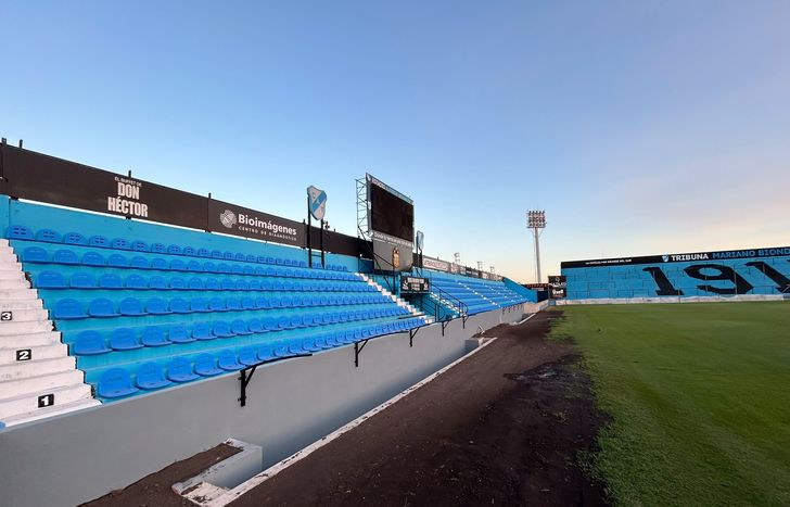 Así luce la nueva platea de Temperley.