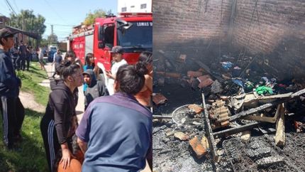 Dramático momento de una familia de Ingeniero Budge. Dramático momento de una familia de Ingeniero Budge.