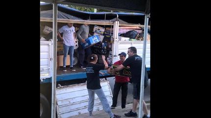 llevan de lomas a chaco donaciones para los mas necesitados
