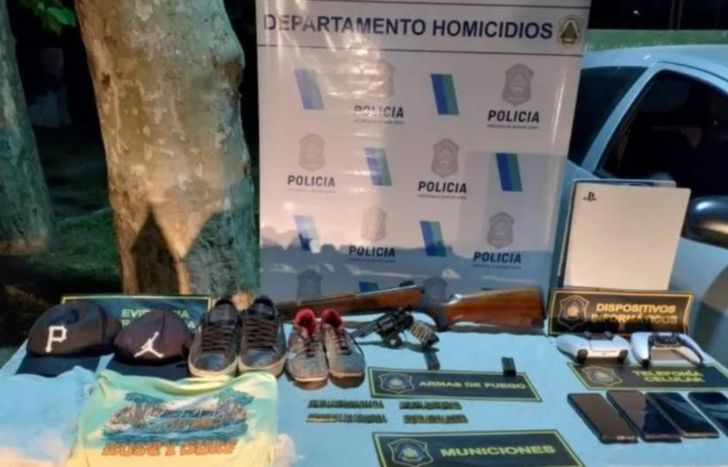 Elementos incautados durante los allanamientos.