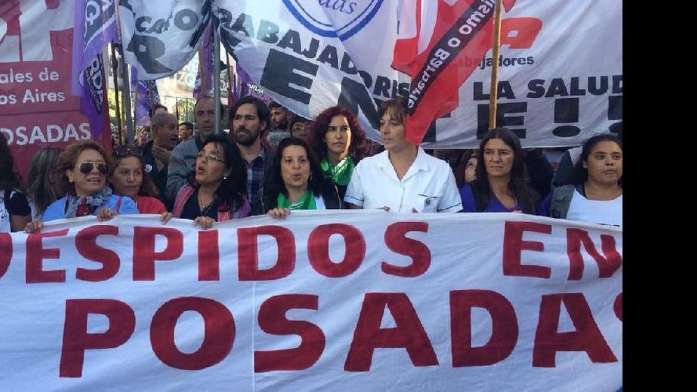 Los trabajadores, en pie de lucha.