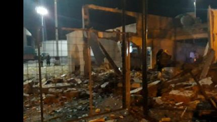 La explosión dejó heridos.