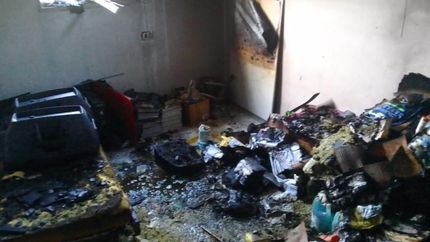 El fuego arrasó con todo a su paso.