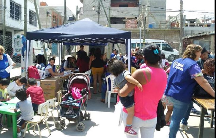 jornada en el barrio 30 de agosto de santa catalina.