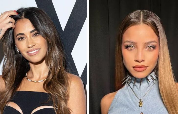 Antonela Roccuzzo y Emilia Mernes.&nbsp;