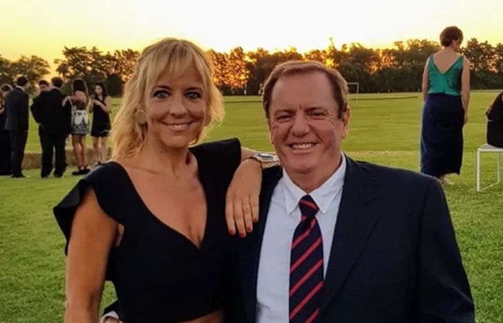 Jimena Monteverde y su esposo.&nbsp;